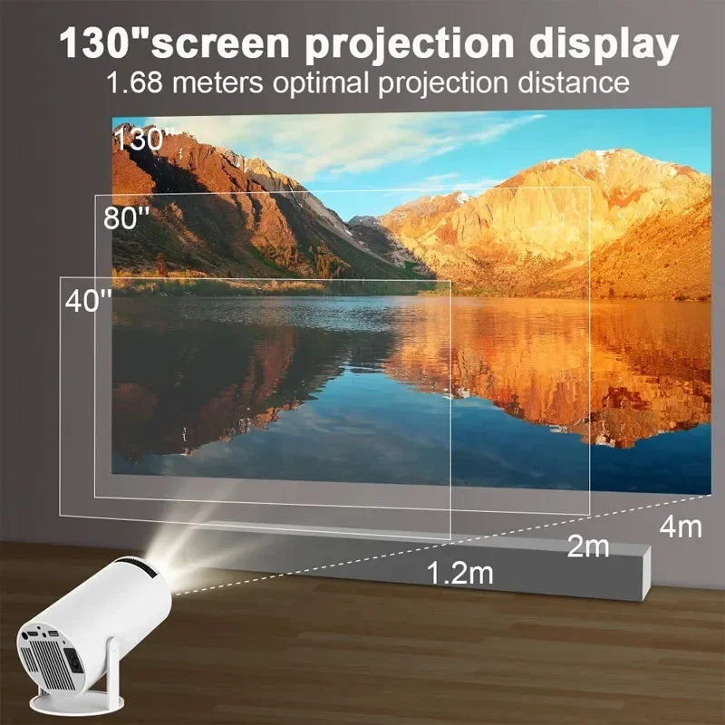 4K Android  Home Cinema Outdoor portable Projetor